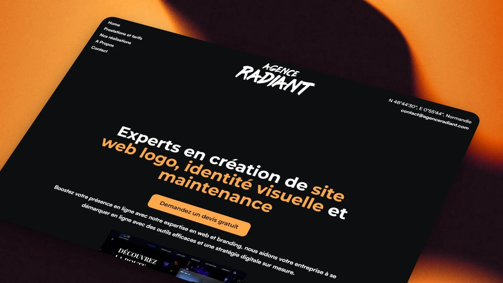 Agence Radiant V1 — Branding