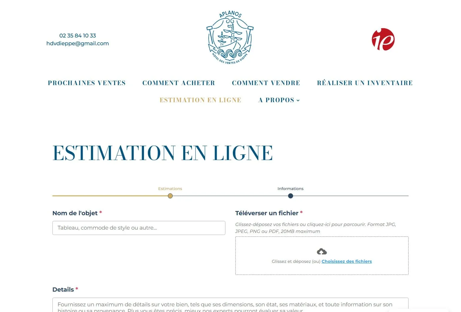 Aplanos — Site web, visuel 2