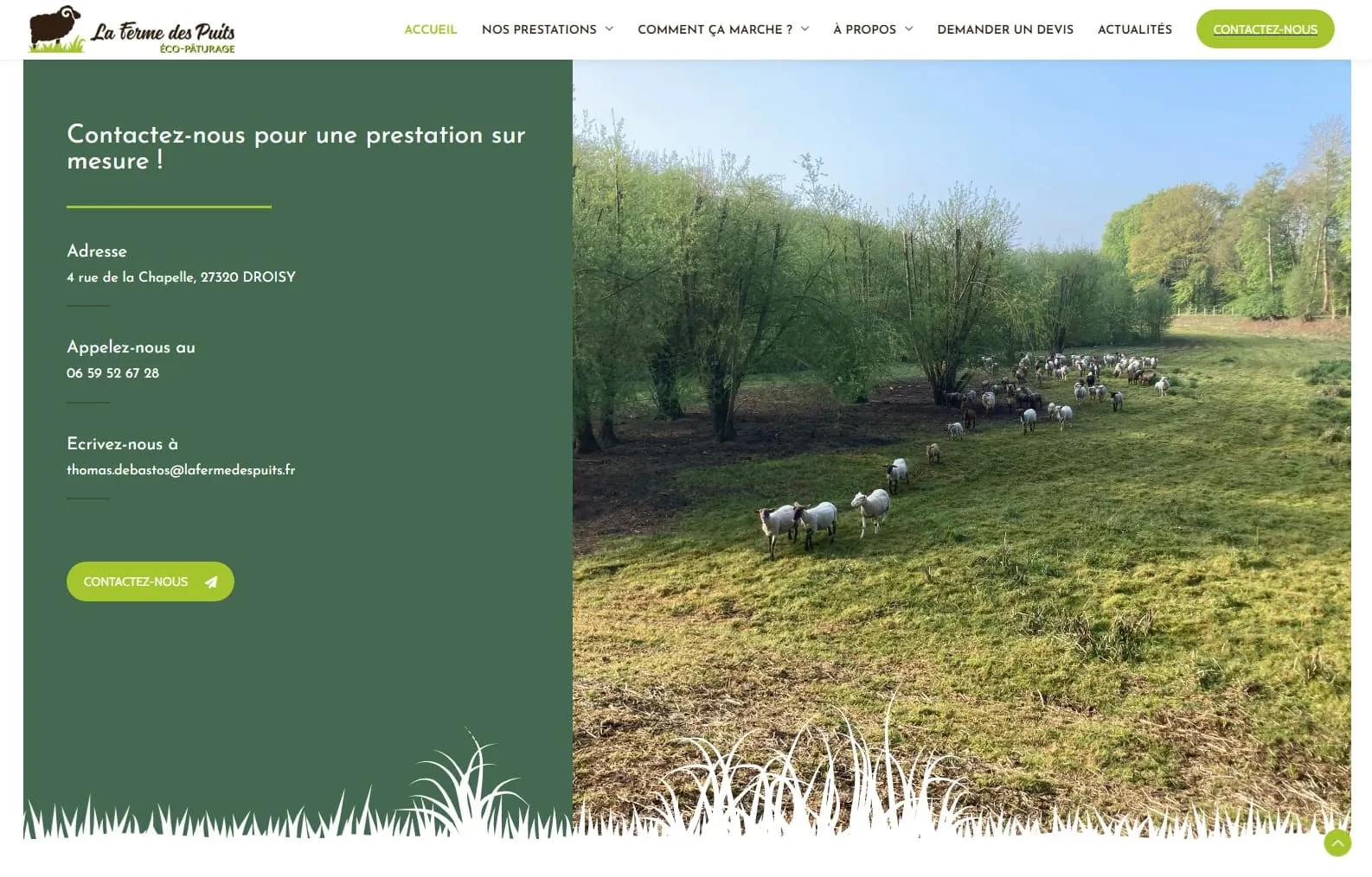 Ferme des Puits — Branding, visuel 2