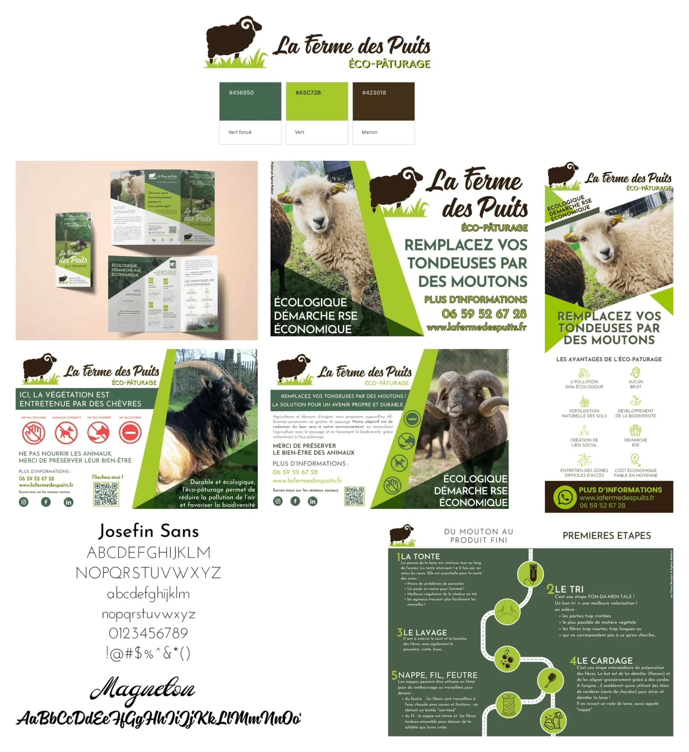 Ferme des Puits — Branding, visuel 3
