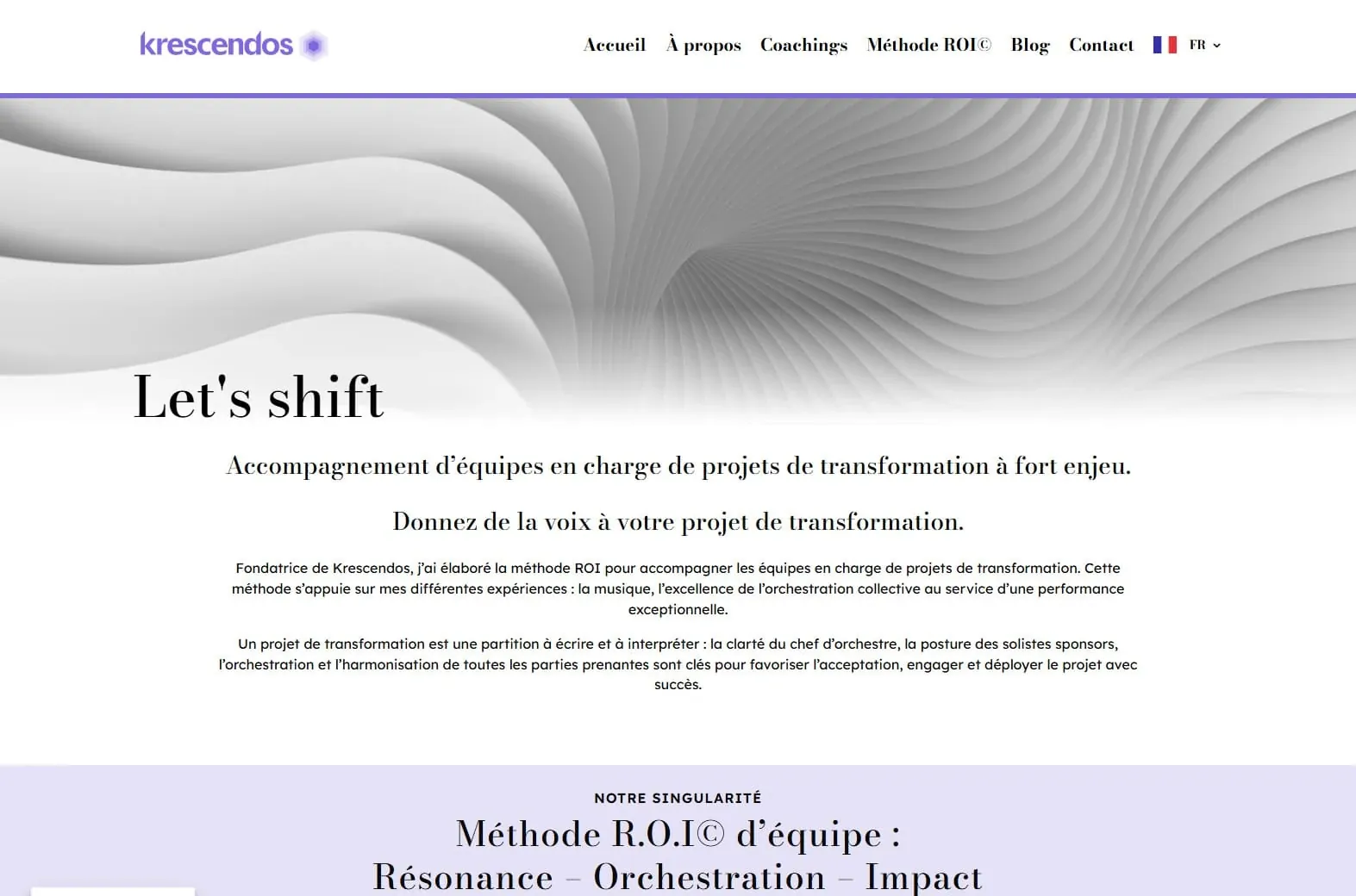 Krescendos — Site web, visuel 2