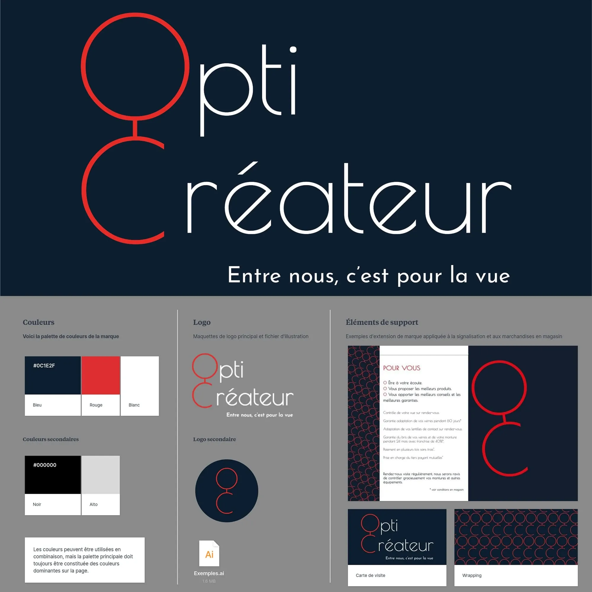 Opticréateur — Branding, visuel 2