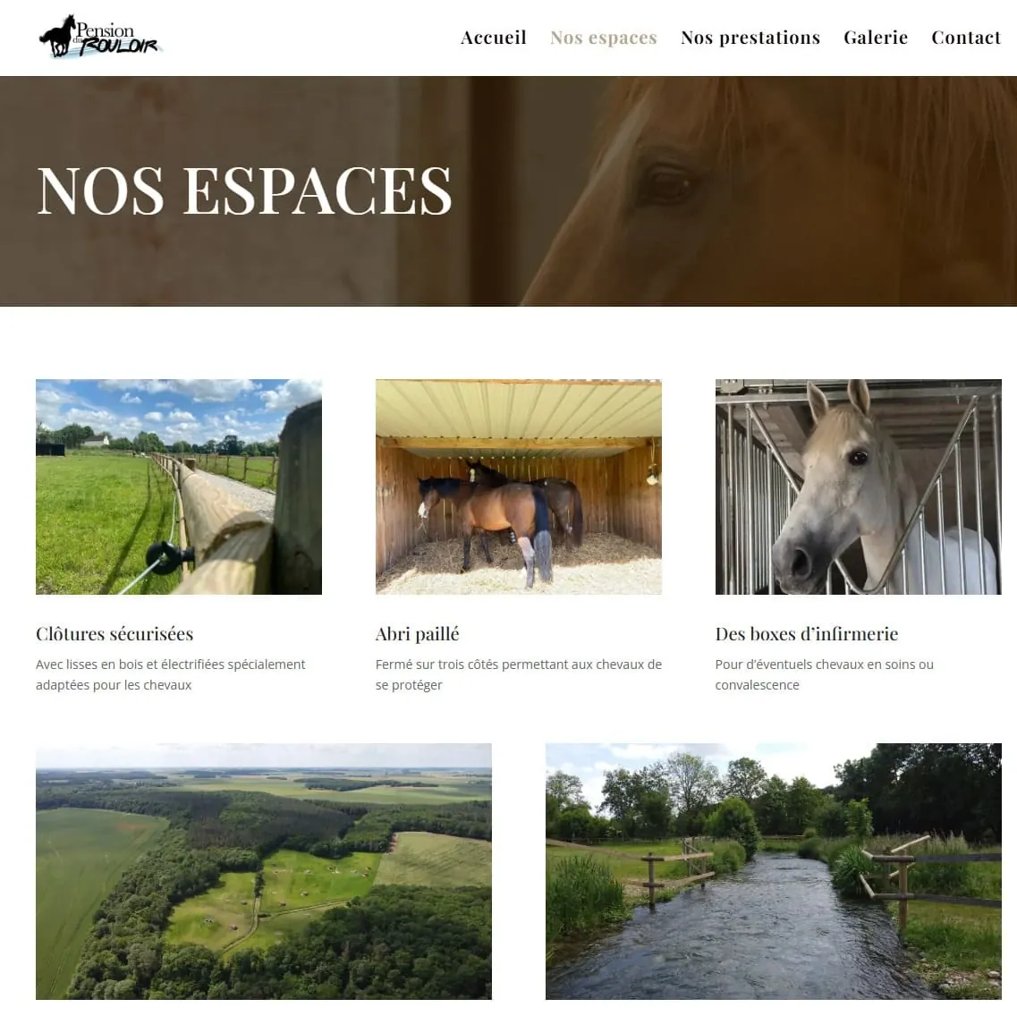 Pension du Rouloir — Site web, visuel 2